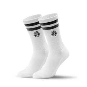 Socken WEISS Kontrast SCHWARZ