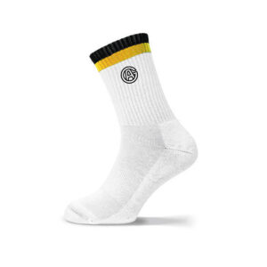 Socken WEISS Kontrast SCHWARZ/GELB